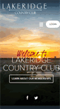 Mobile Screenshot of lakeridgecc.com